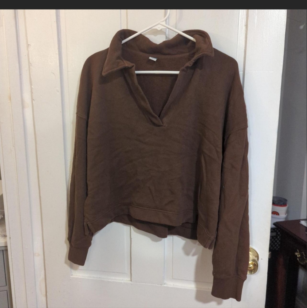Old Navy Brown Women's Cropped Sweater